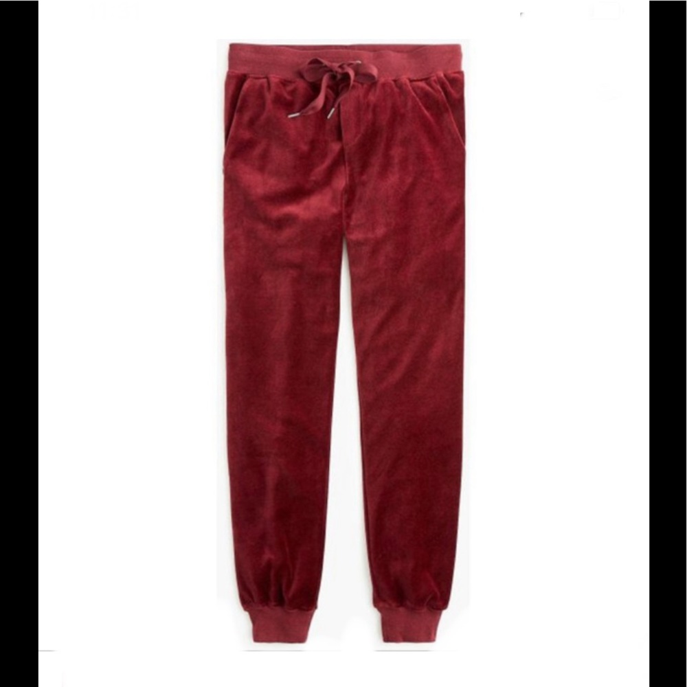 J Crew Velour Jogger Sweatpants NWT Size S